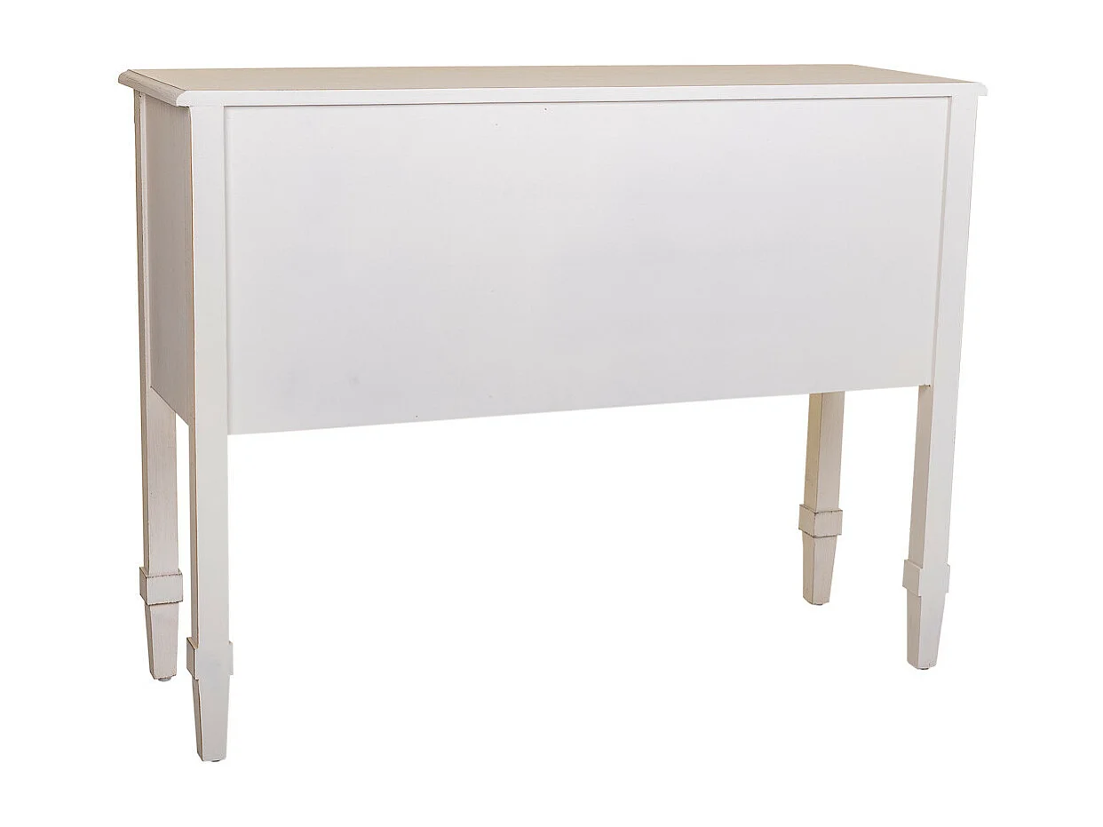 Credenza in legno bianco 108x36x82h
