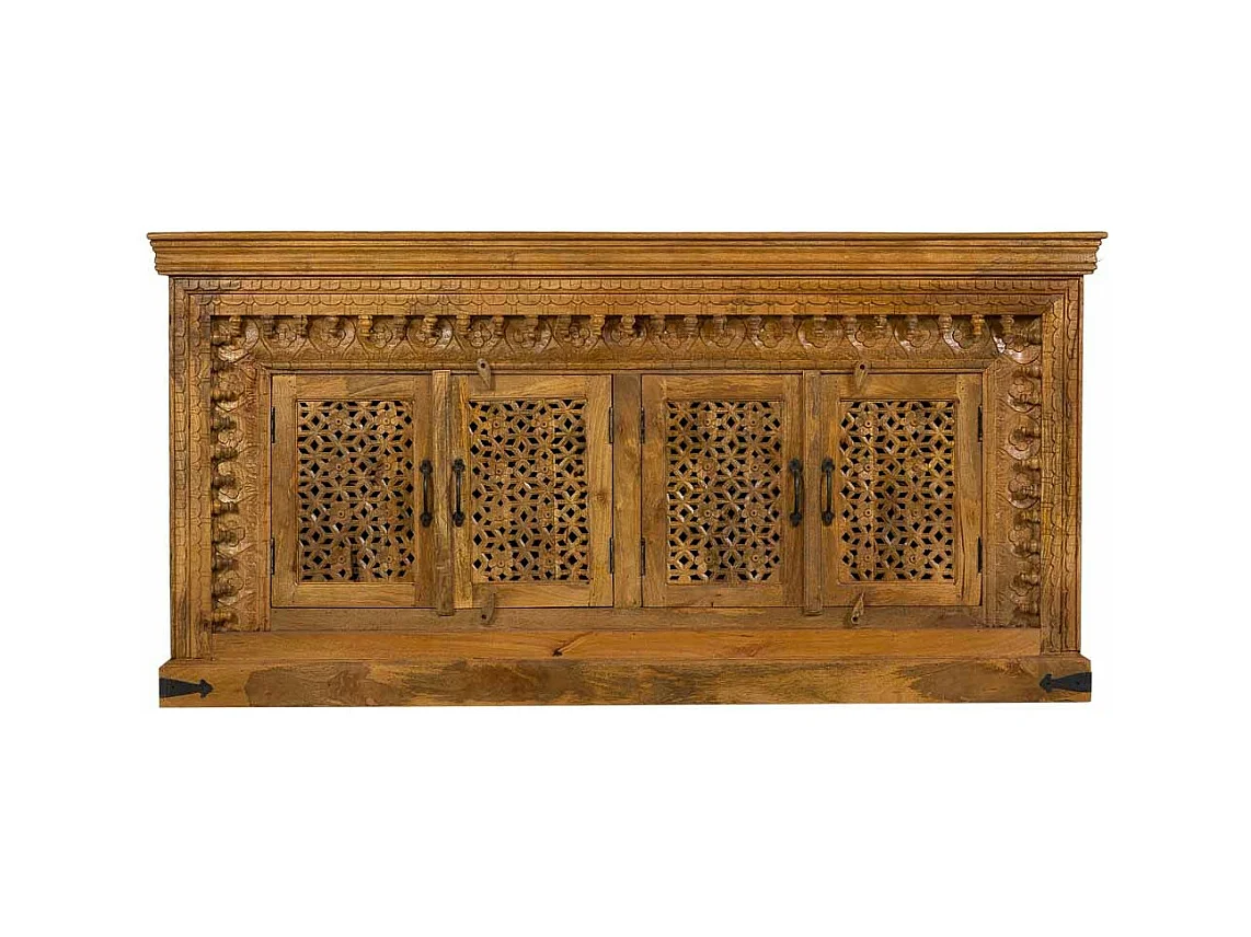 Buffet en bois brun 180x45x90h
