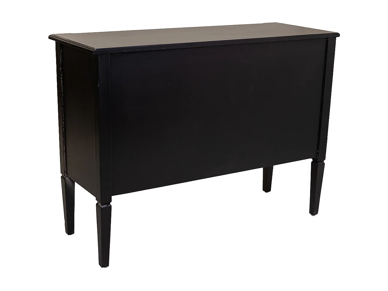 Aparador de madeira preto 106x40x78