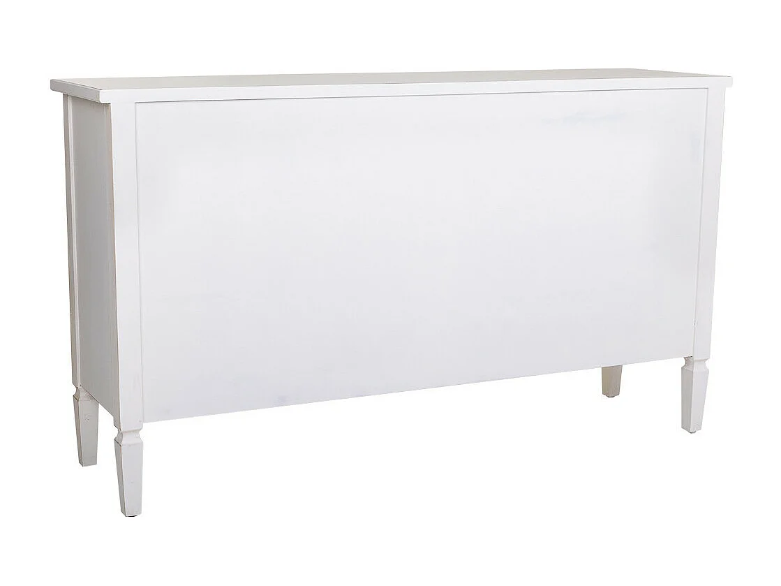 Credenza in legno bianco 140x38x80h