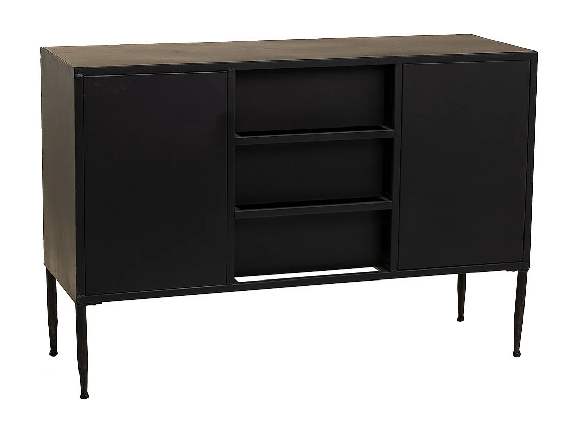 Credenza in metallo marrone 120x41x80h