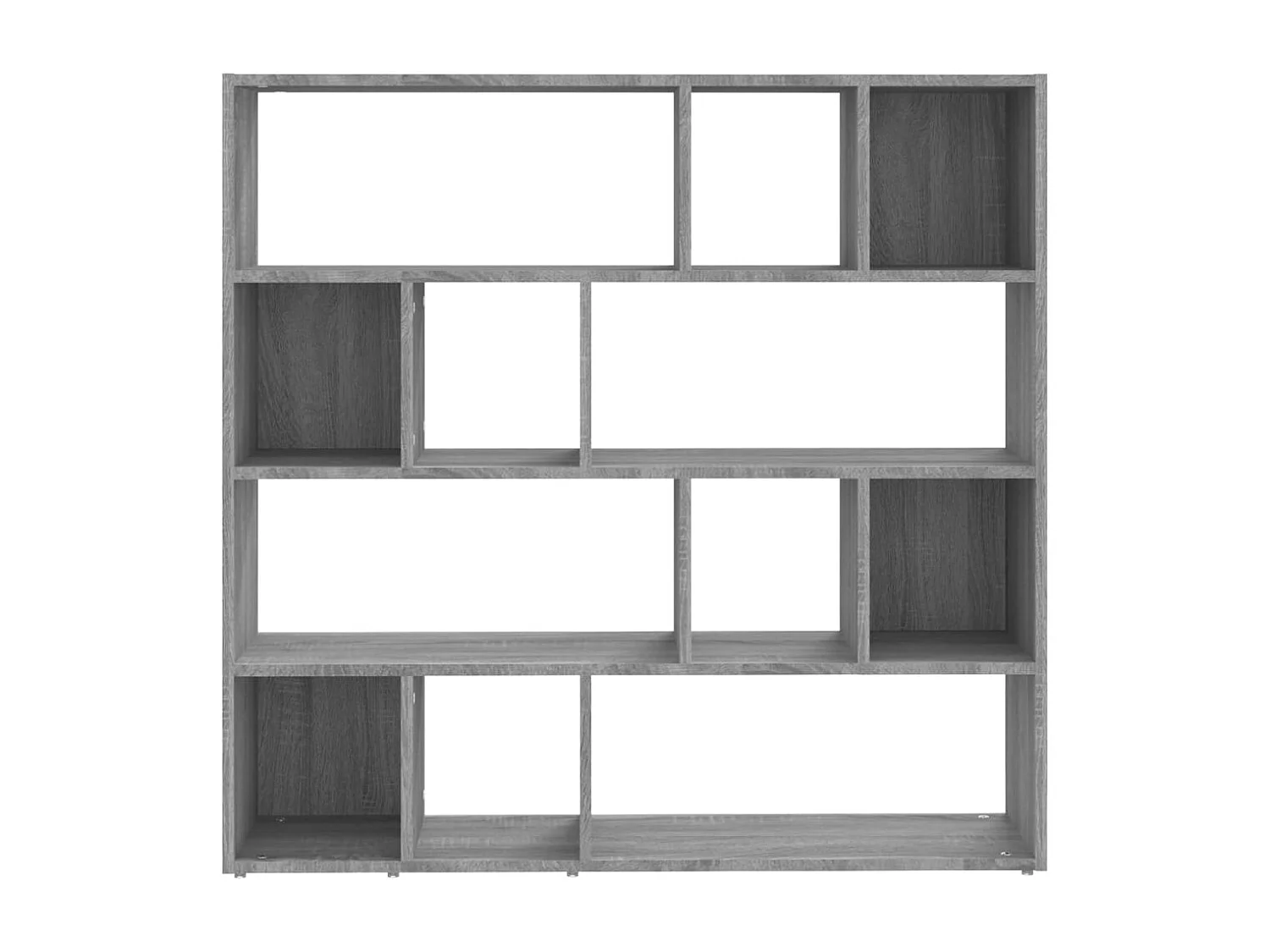 Bibliothèque séparateur en bois Vogua 105cm - Moderne et polyvalente-Chêne gris