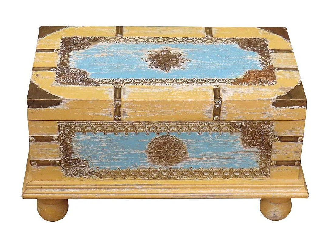 Baúl de madera marrón 50x28x27