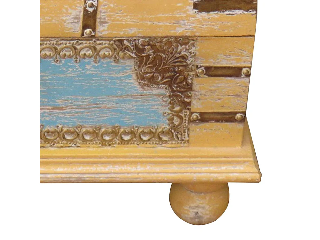 Baúl de madera marrón 50x28x27