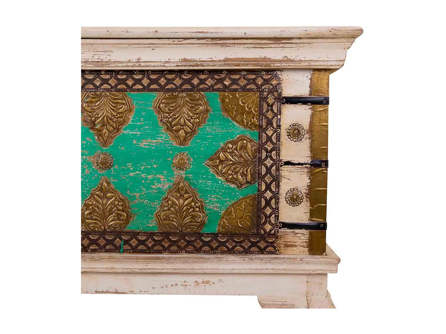 Hoher brauner Holzkoffer 90x41x90h cm