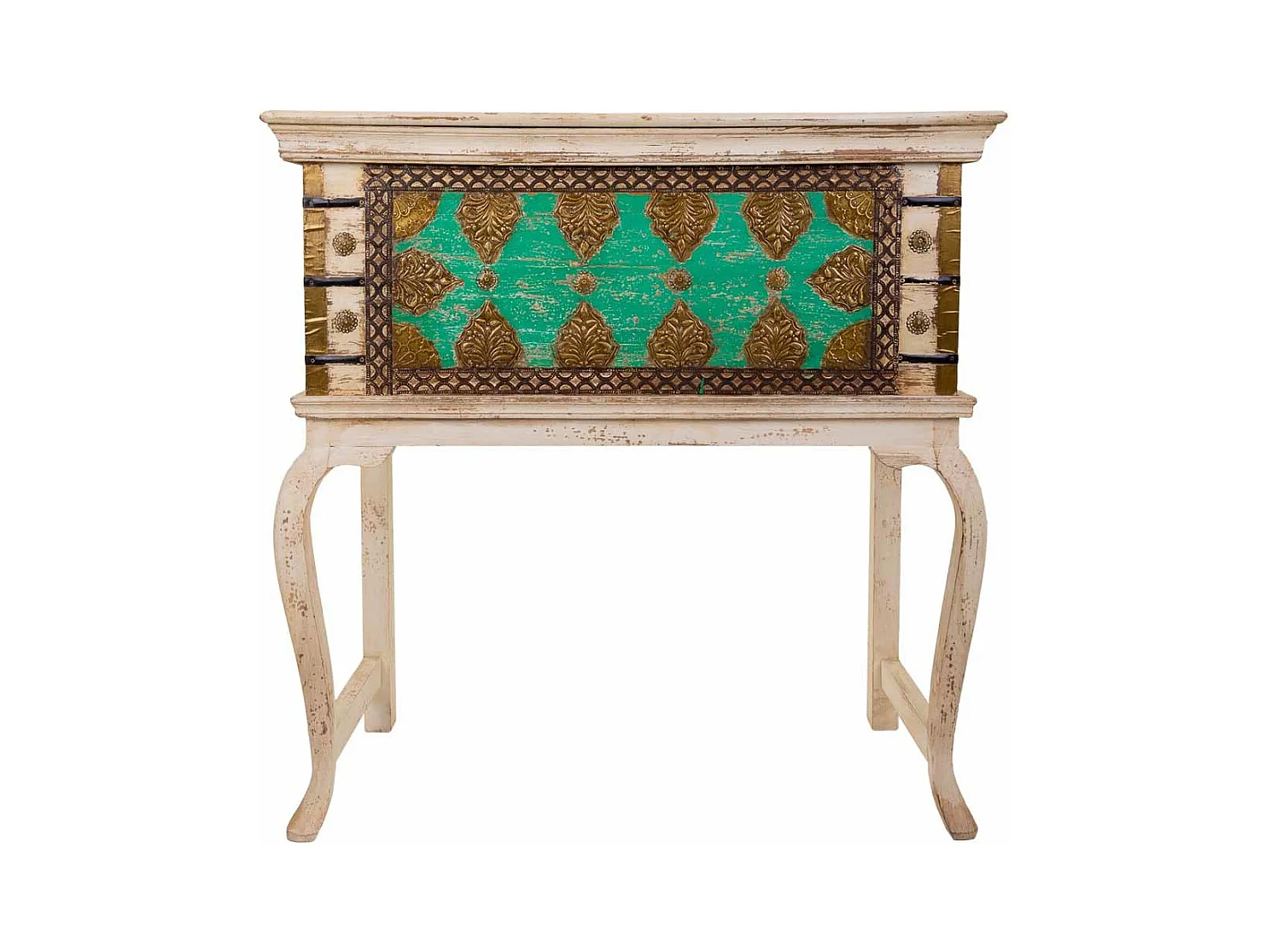 Coffre haut en bois marron 90x41x90h