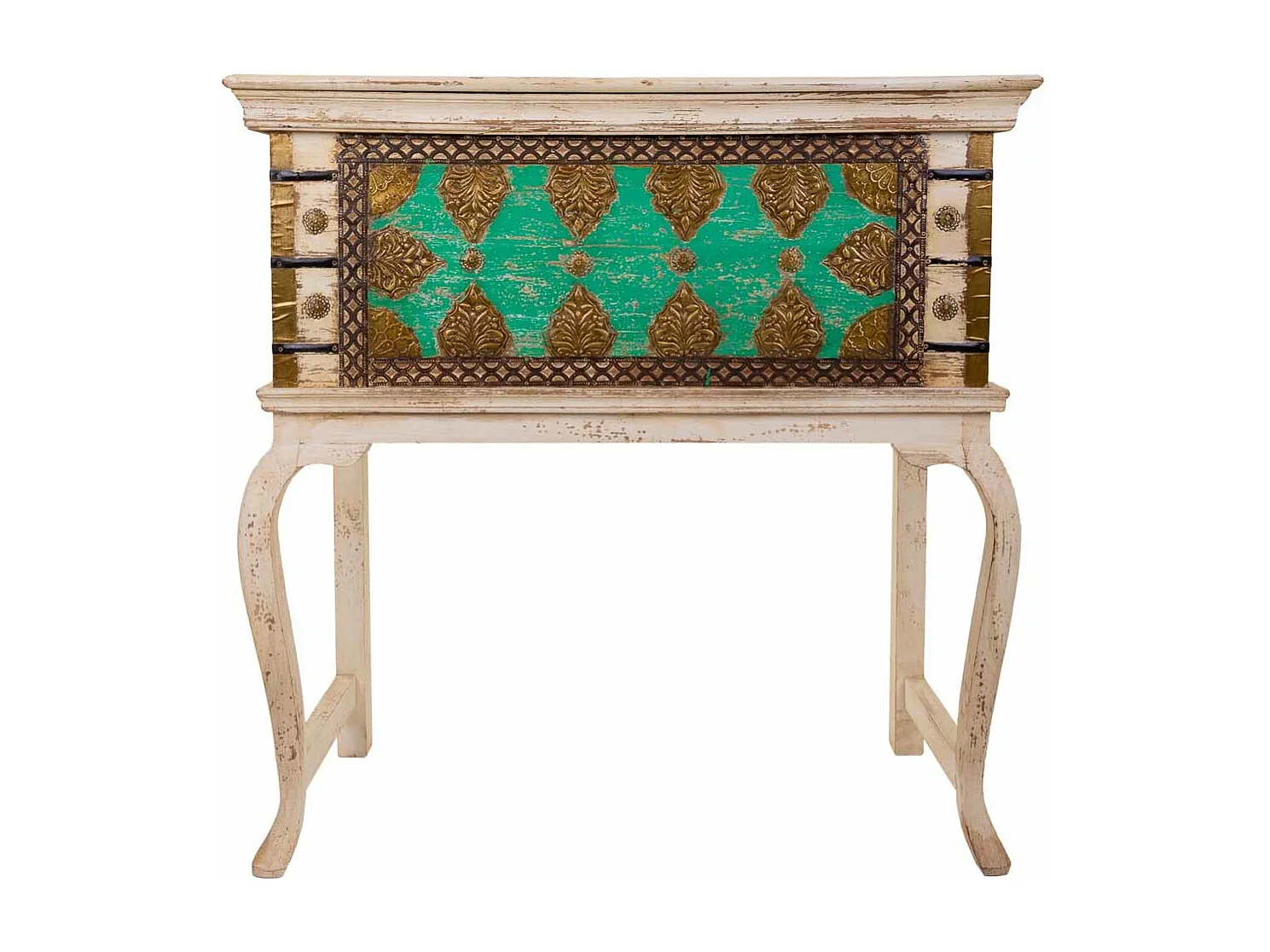 Hoher brauner Holzkoffer 90x41x90h cm