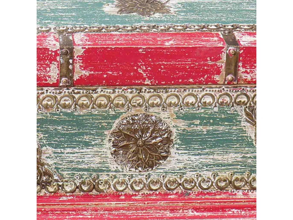 Roter Holzstamm 50x28x27h cm