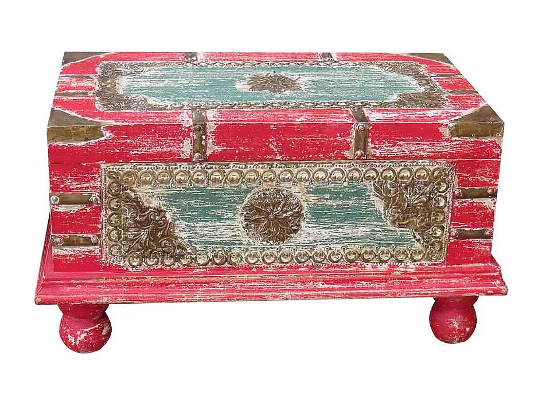 Roter Holzstamm 50x28x27h cm