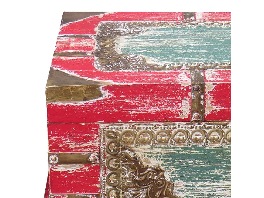 Roter Holzstamm 50x28x27h cm