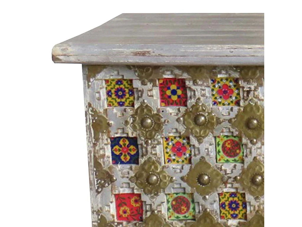 Baule in legno marrone 146x40x45h