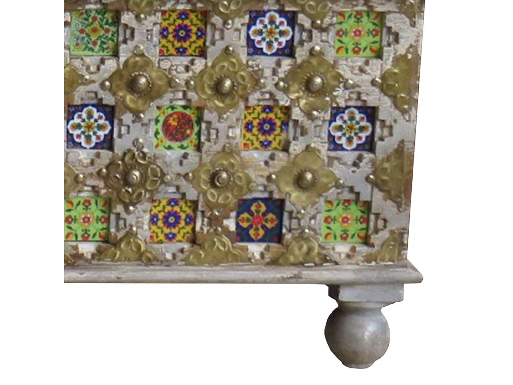 Baule in legno marrone 146x40x45h