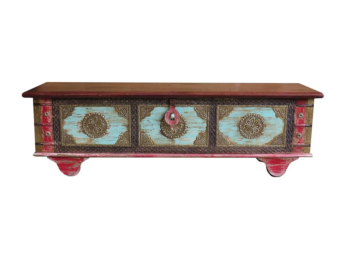 Baule in legno marrone 146x40x45h