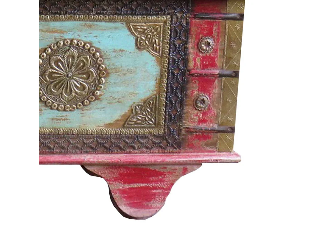 Baule in legno marrone 146x40x45h