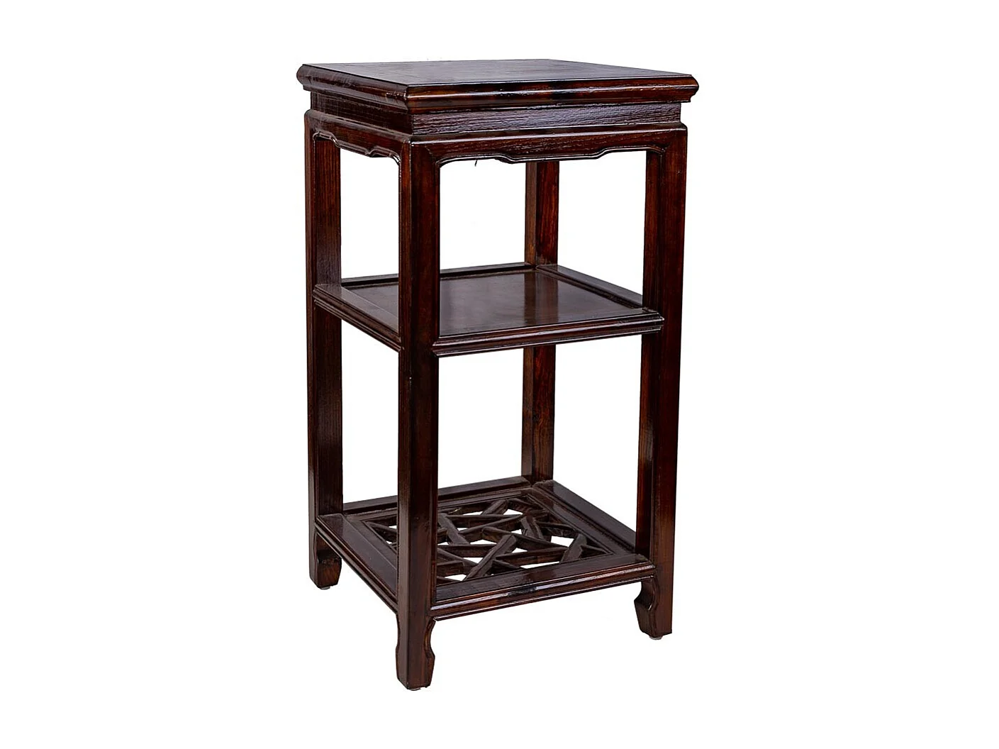 Set tavolo e 2 sedie in legno color caffè 40x40x75/55x45x95