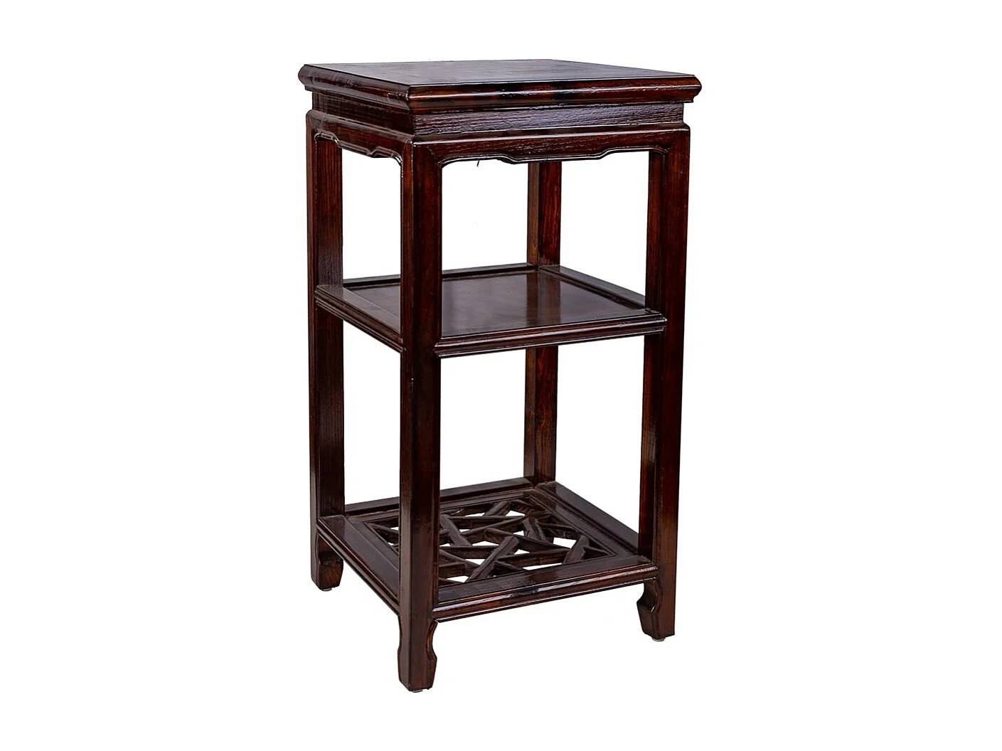 Set aus kaffeefarbenem Holztisch und 2 Stühlen 40x40x75/55x45x95