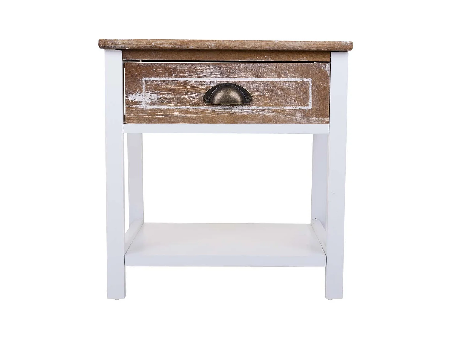 Table de chevet En Bois Blanc 40x29x42h