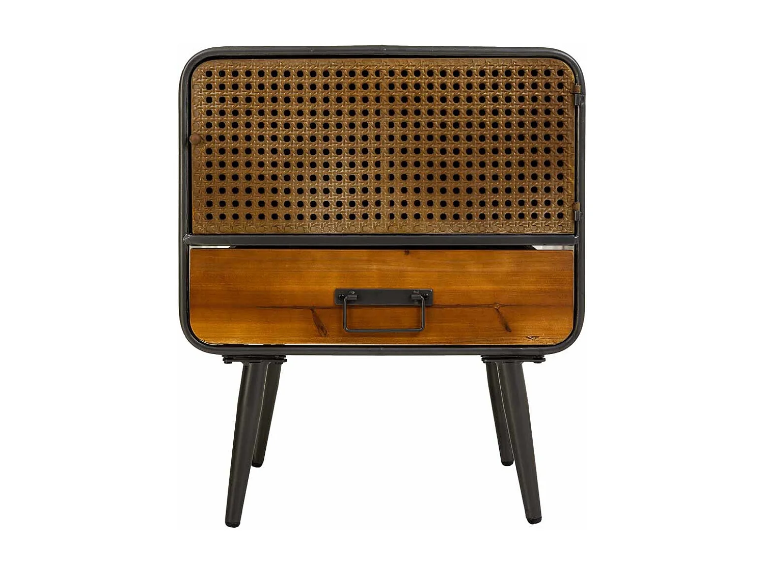 Table d'appoint en métal marron 50x39x59h