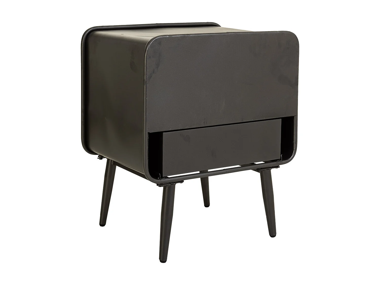 Table d'appoint en métal marron 50x39x59h