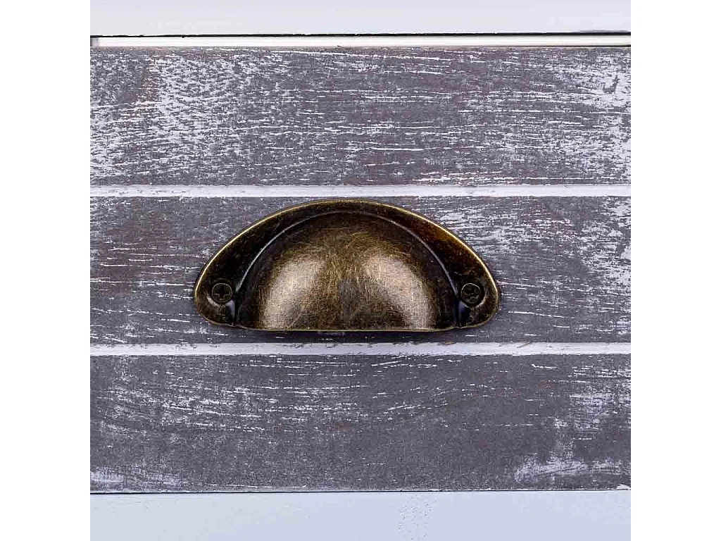 Weißer Nachttisch aus Holz 30x30x63