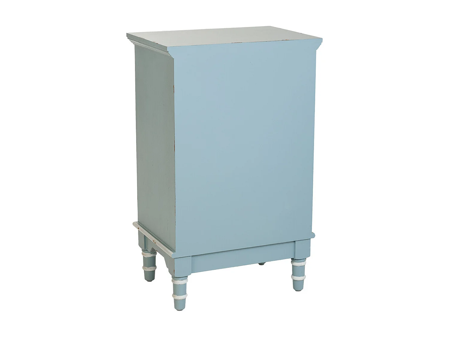 Tavolo in legno blu 46x32,5x74h