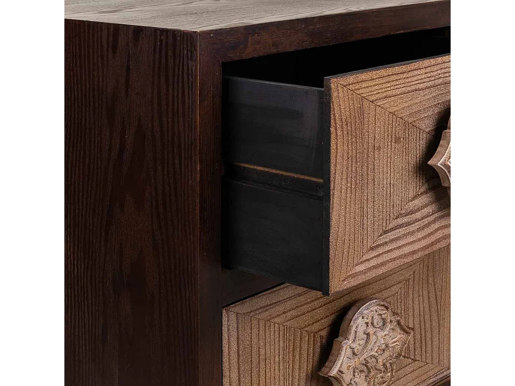 Mesa de madeira marrom 45x40x60