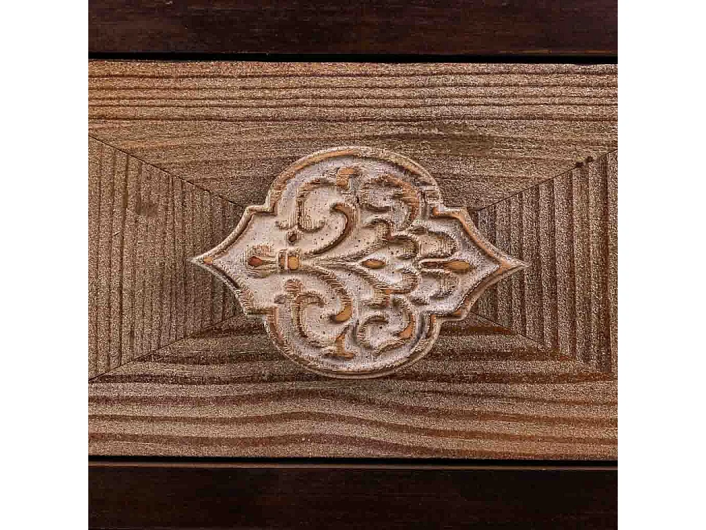Mesa de madeira marrom 45x40x60