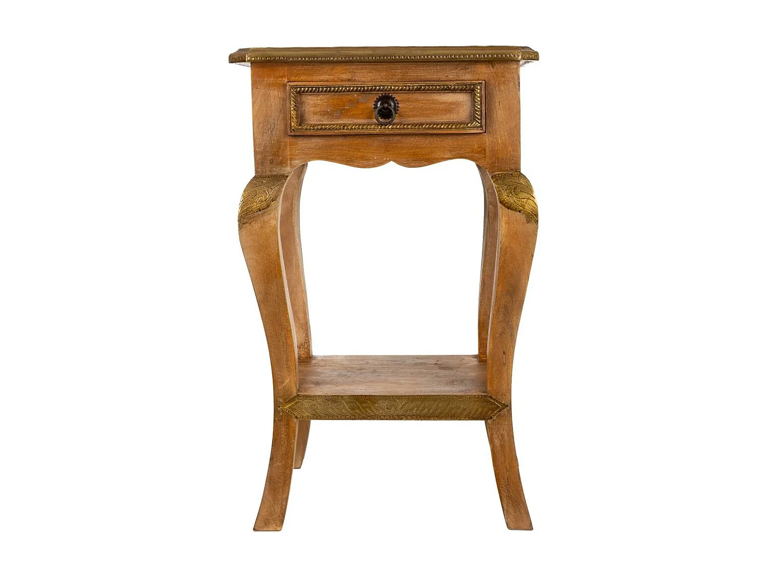 Table de chevet En Bois Marron 38x28x61h