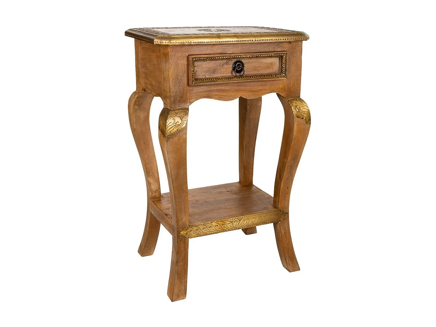 Table de chevet En Bois Marron 38x28x61h