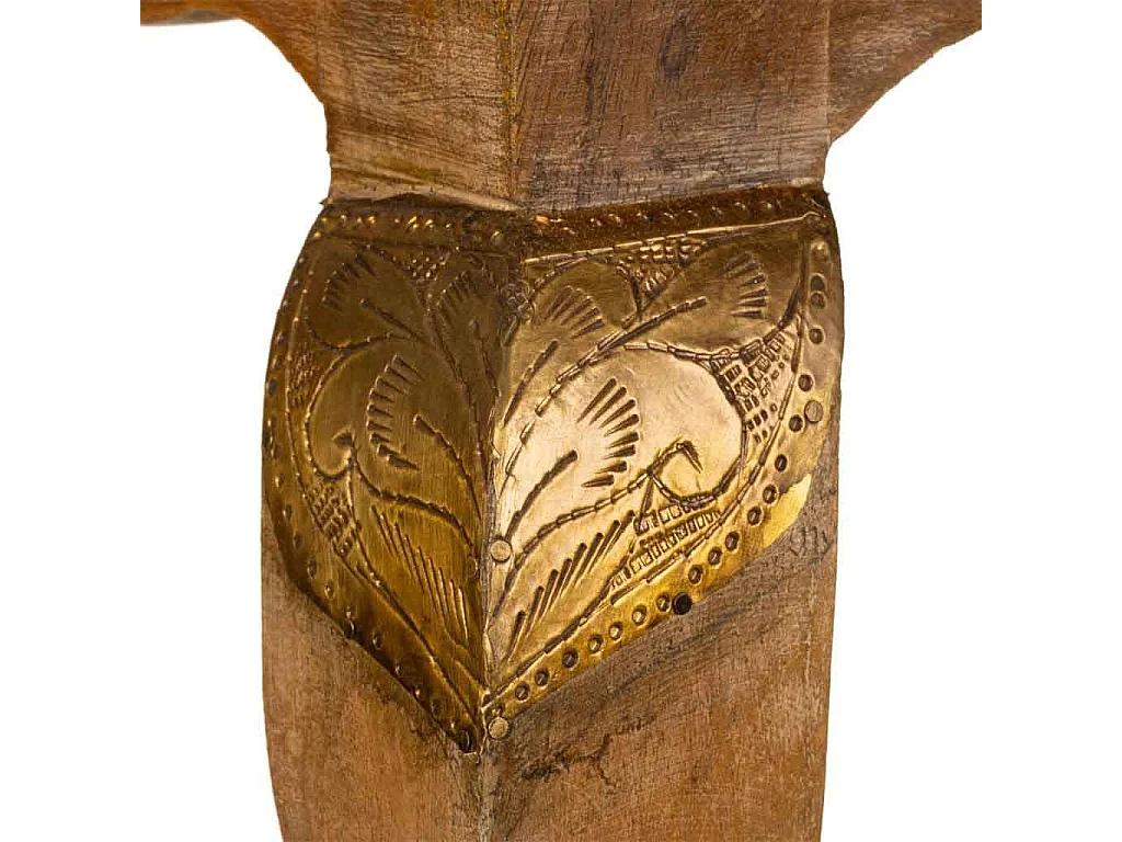 Table de chevet En Bois Marron 38x28x61h