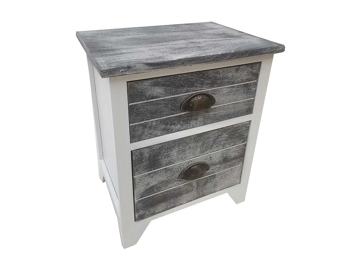 Mesita de madera blanca 38x28x45