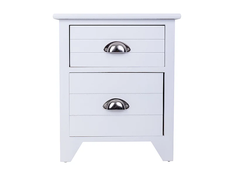 Mesita de madera blanca 38x28x45