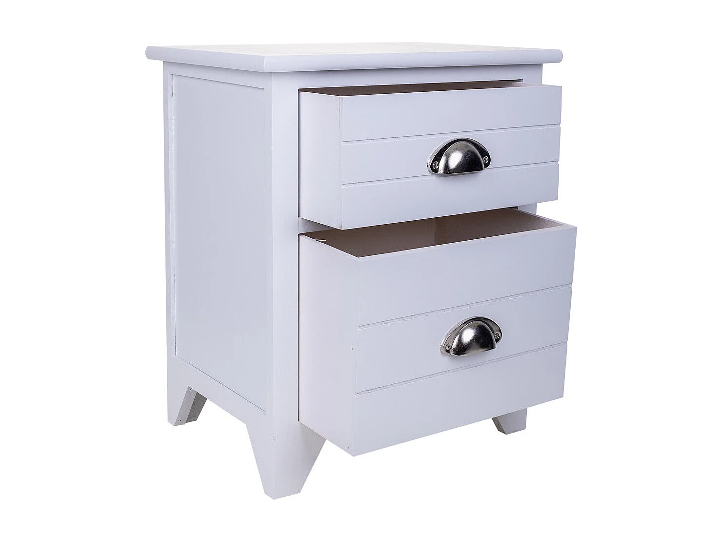 Mesita de madera blanca 38x28x45