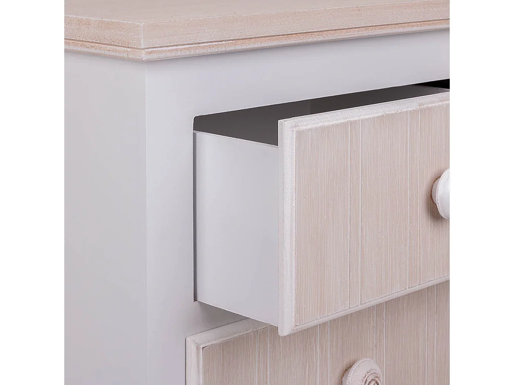 Table de chevet En Bois Blanc 40x30x64h