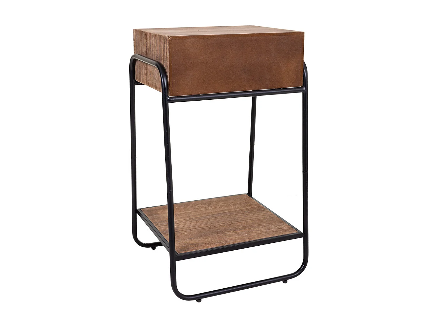 Brauner Couchtisch aus Holz 43,5x32x73h cm