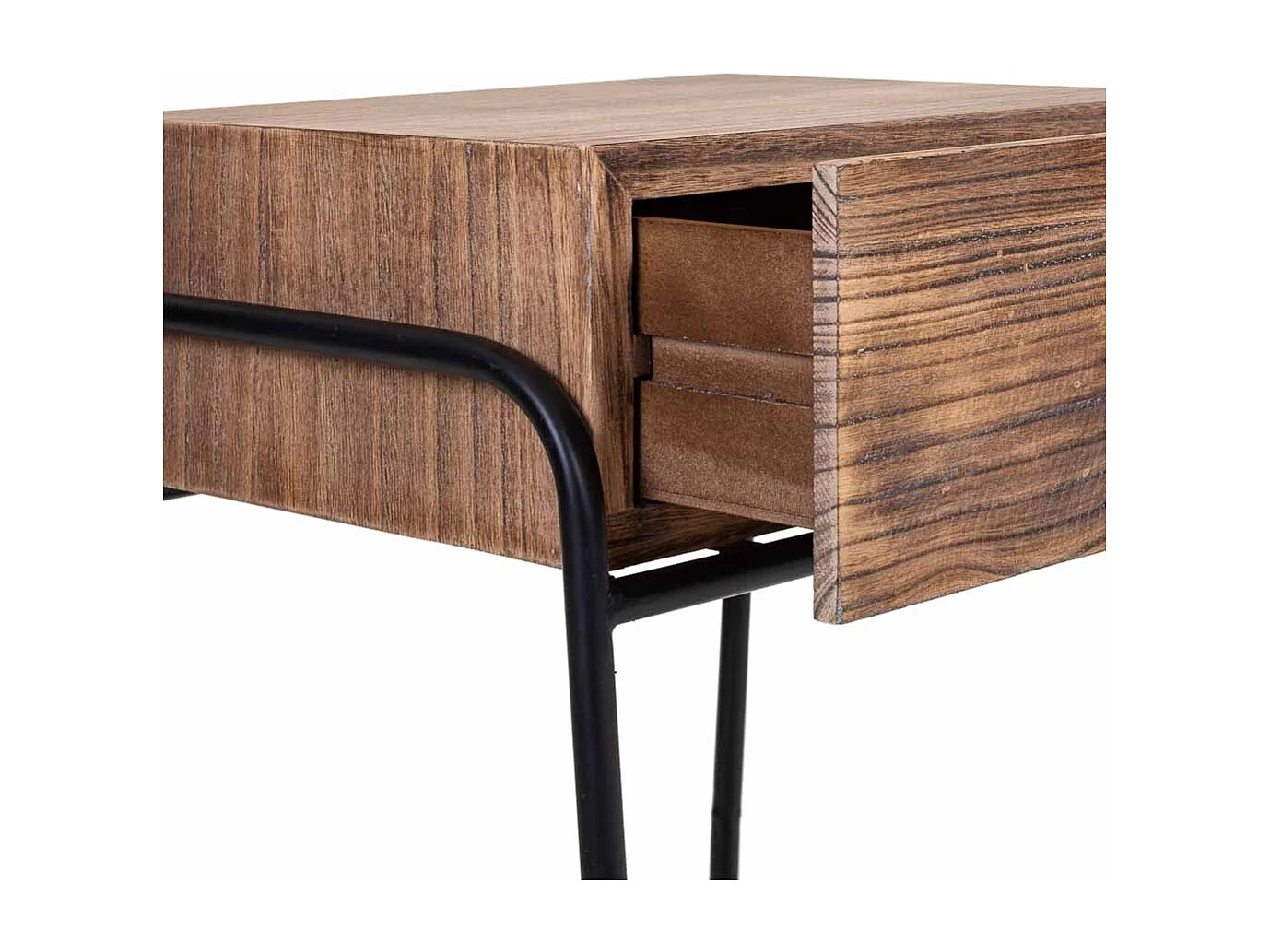 Brauner Couchtisch aus Holz 43,5x32x73h cm