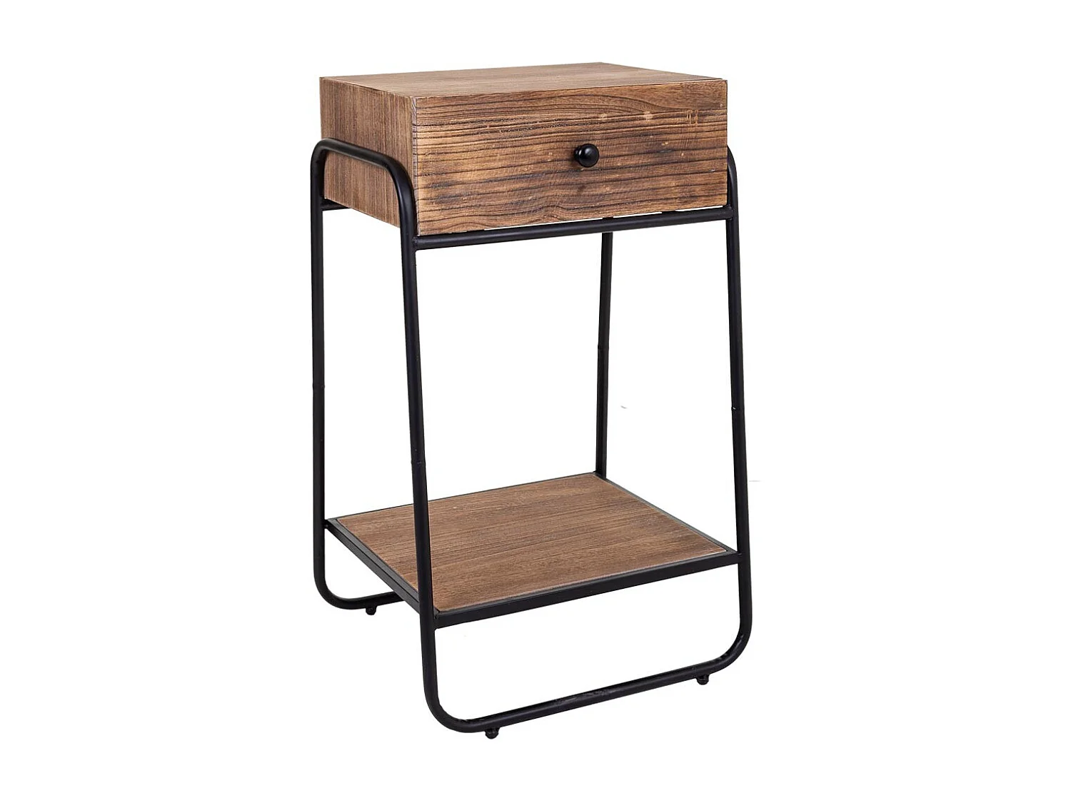 Brauner Couchtisch aus Holz 43,5x32x73h cm