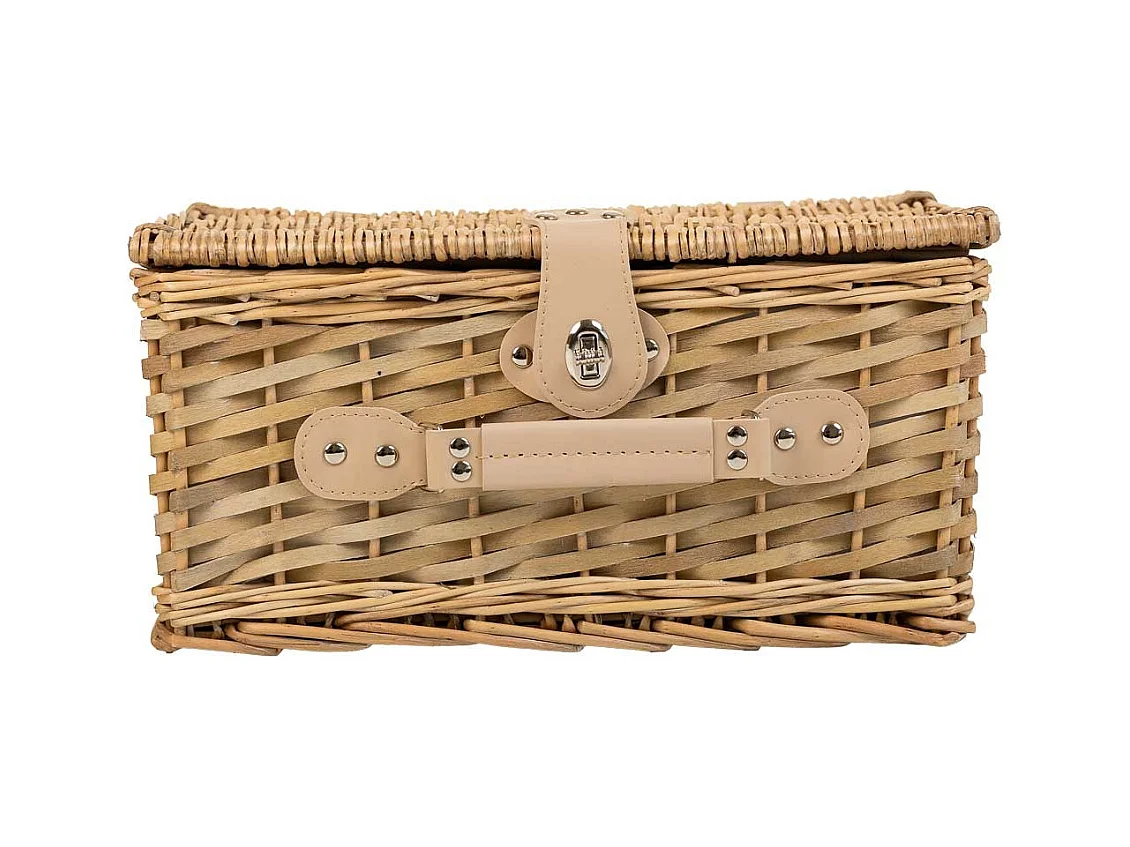 Panier pique-nique marron 38x26x19h