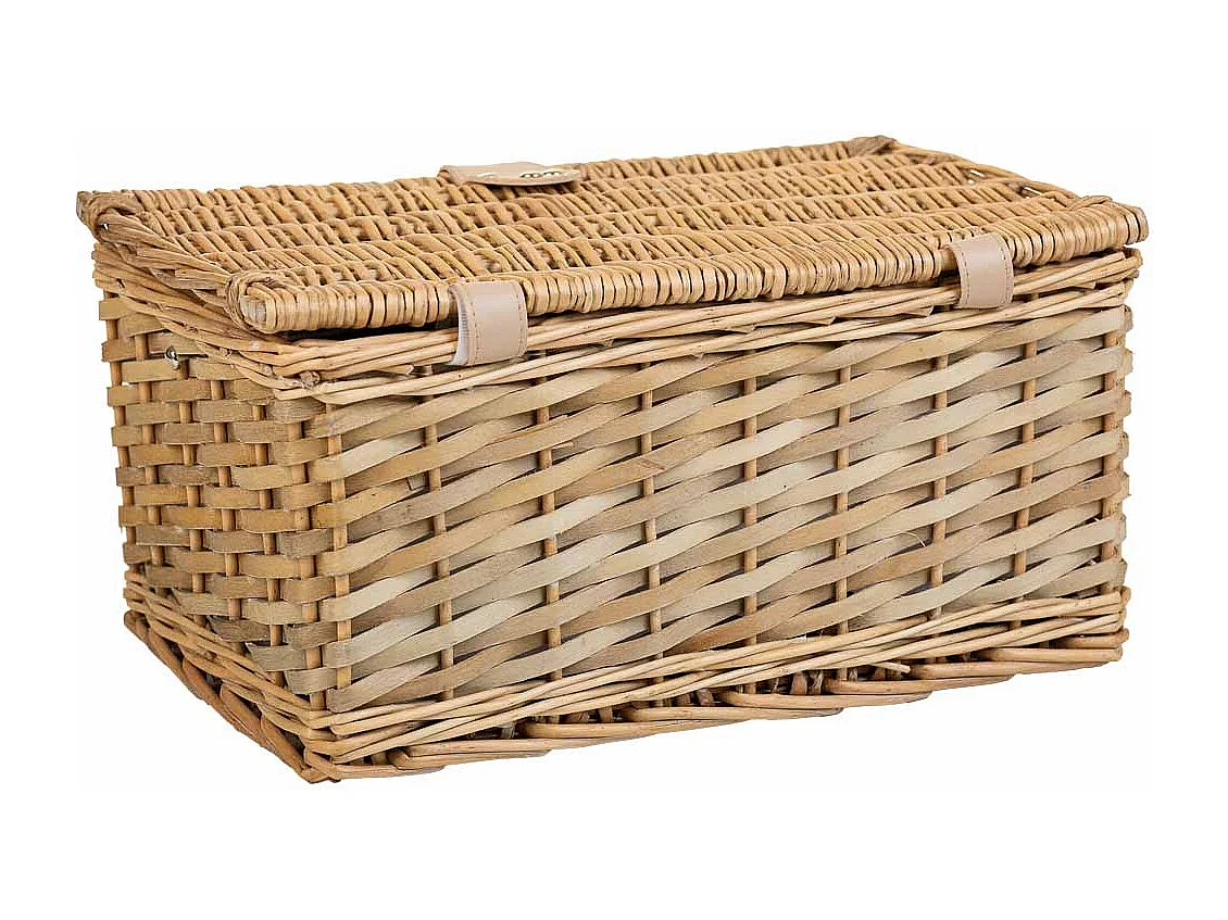 Panier pique-nique marron 38x26x19h