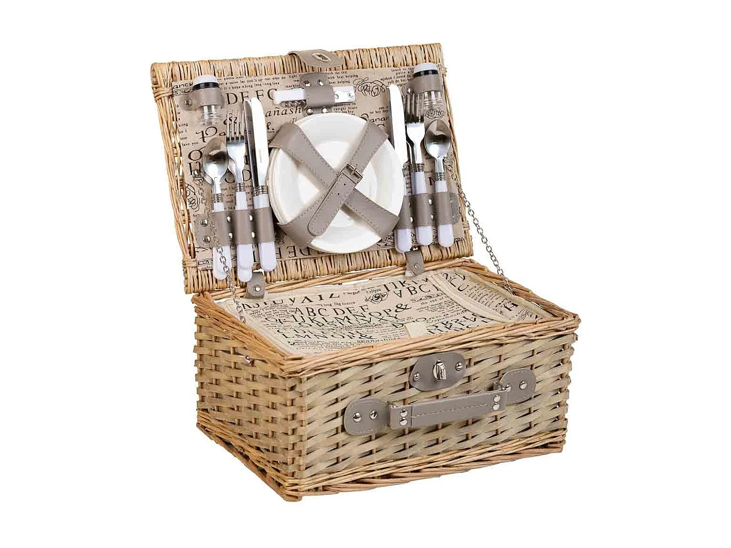 Cestino pic-nic marrone 40x28x19h