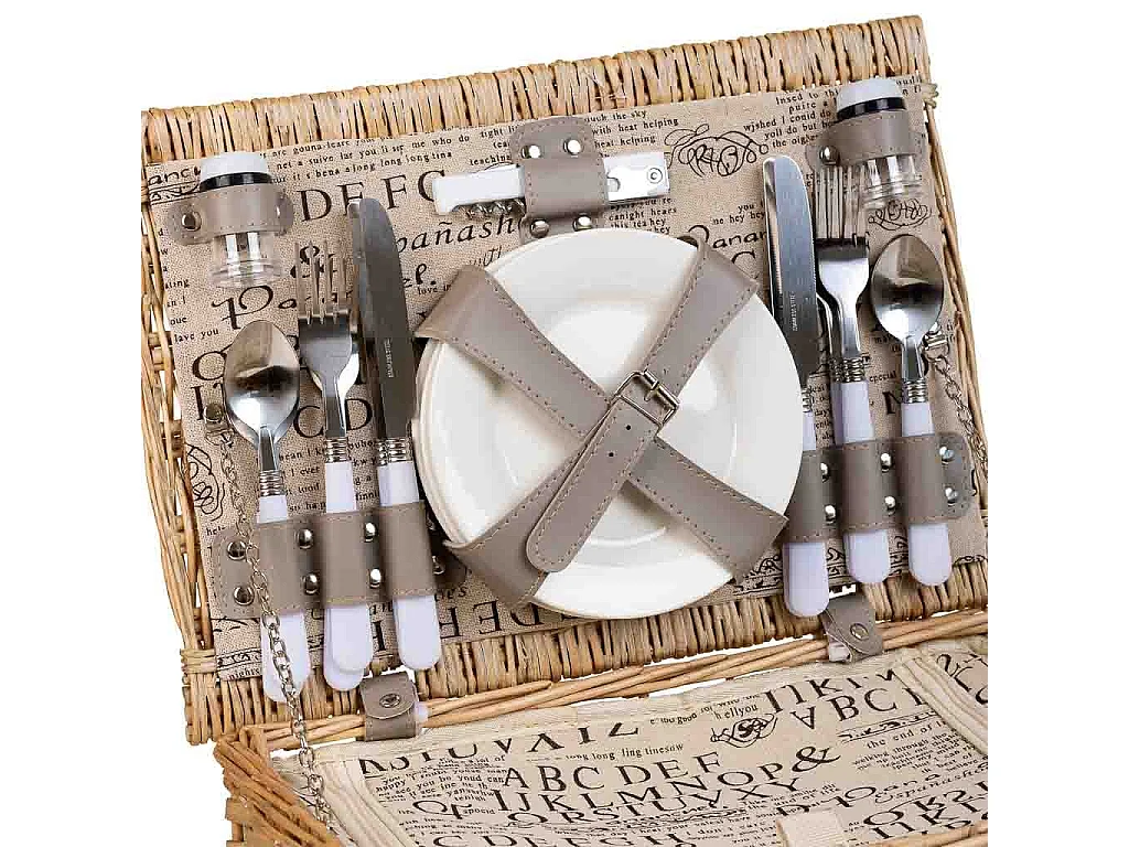 Cestino pic-nic marrone 40x28x19h