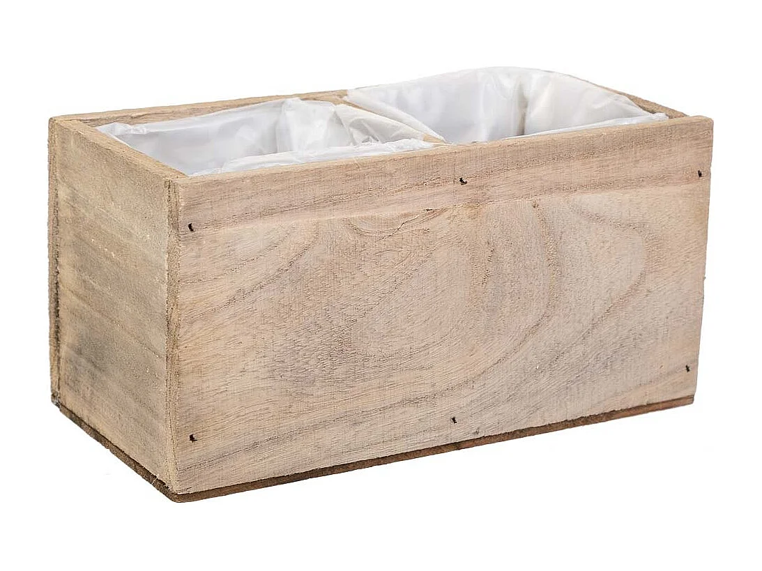 Cajón de madera marrón 20x10x10,5