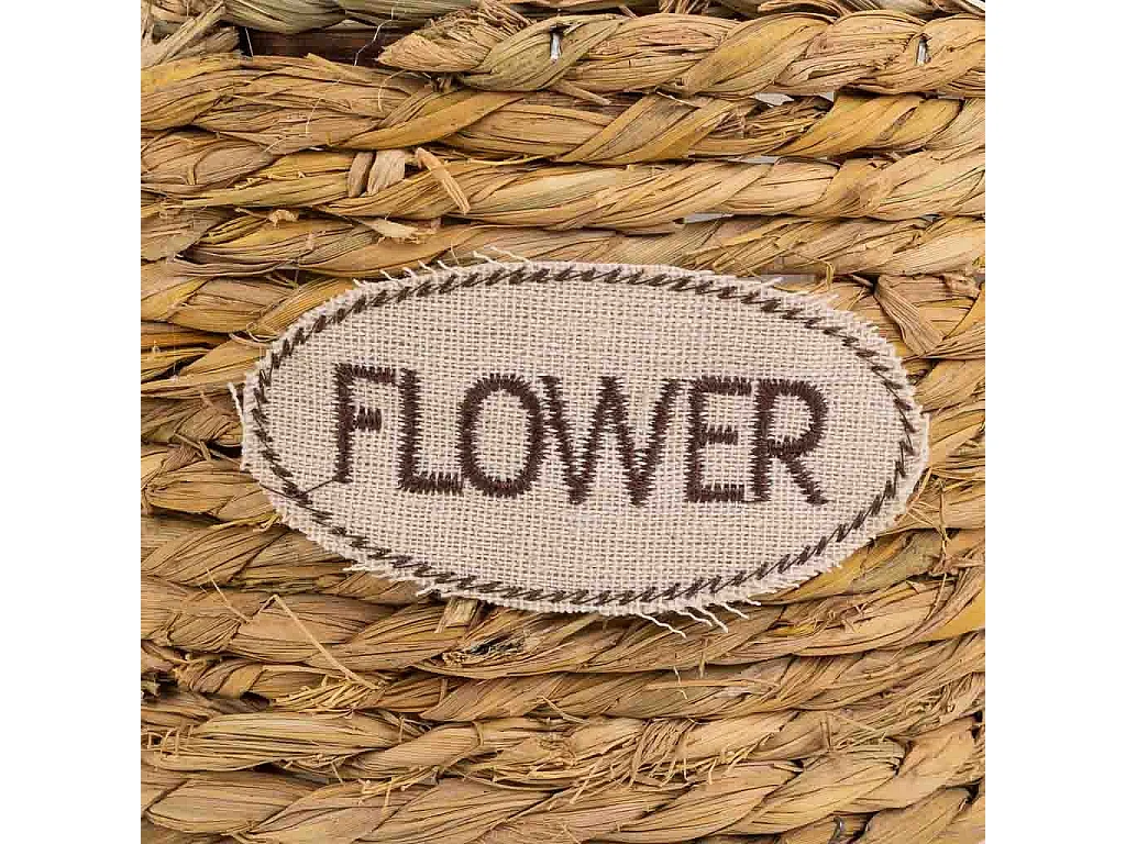 Cesto in corda intrecciata marrone d21x13h