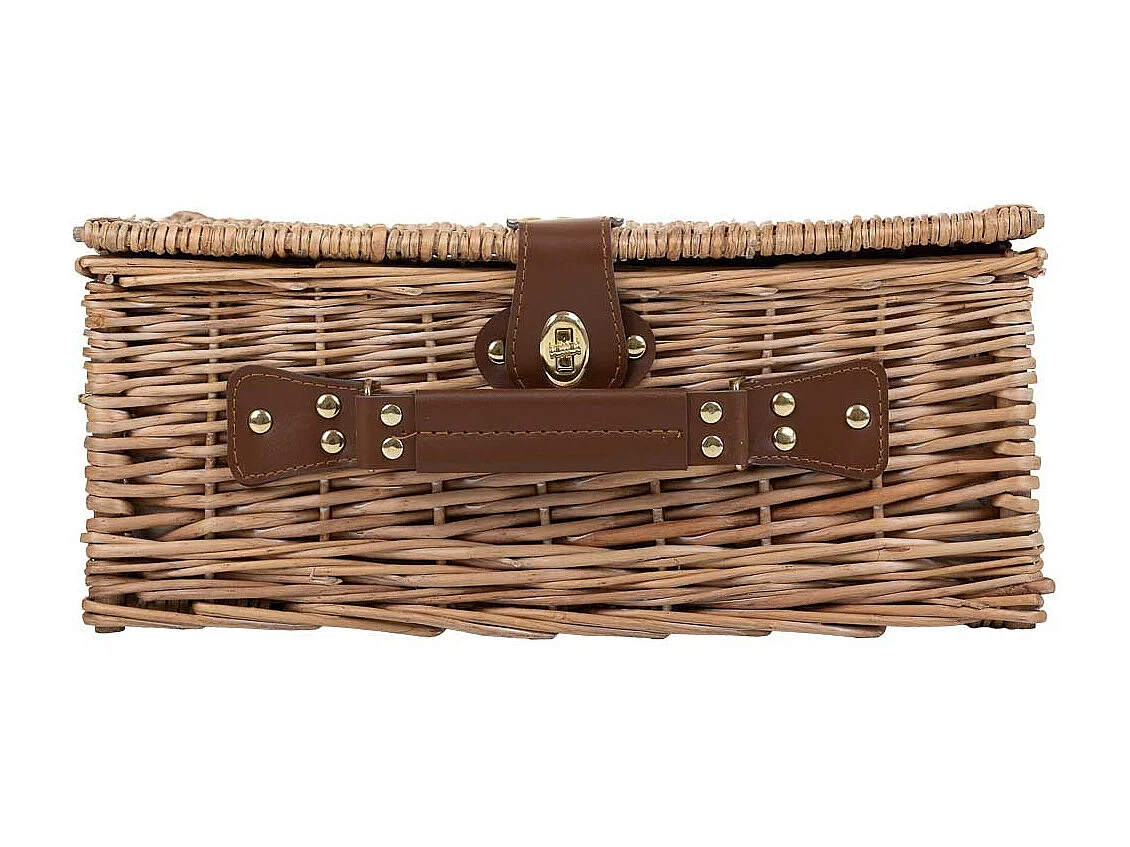 Brauner Picknickkorb 40x28x20h cm