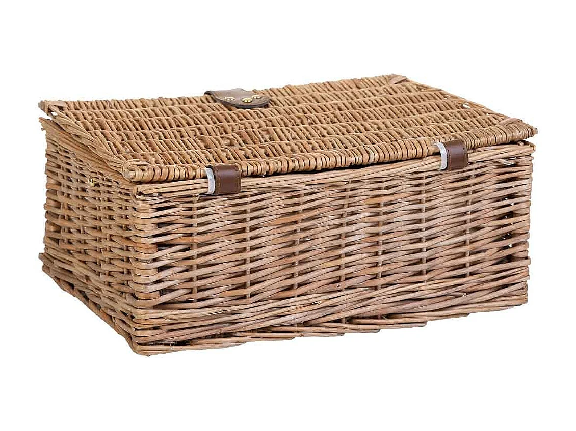 Brauner Picknickkorb 40x28x20h cm
