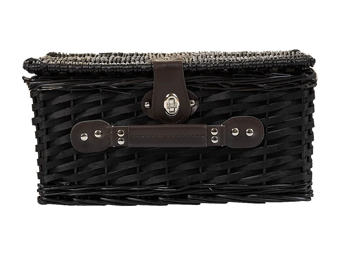 Cesta de picnic azul 38x26x19