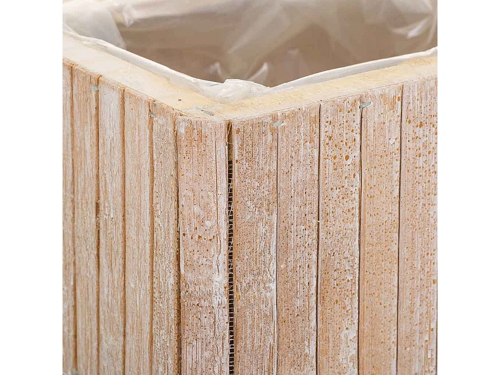 Rechteckiger brauner Holzkorb 20,5x14,5x11h cm