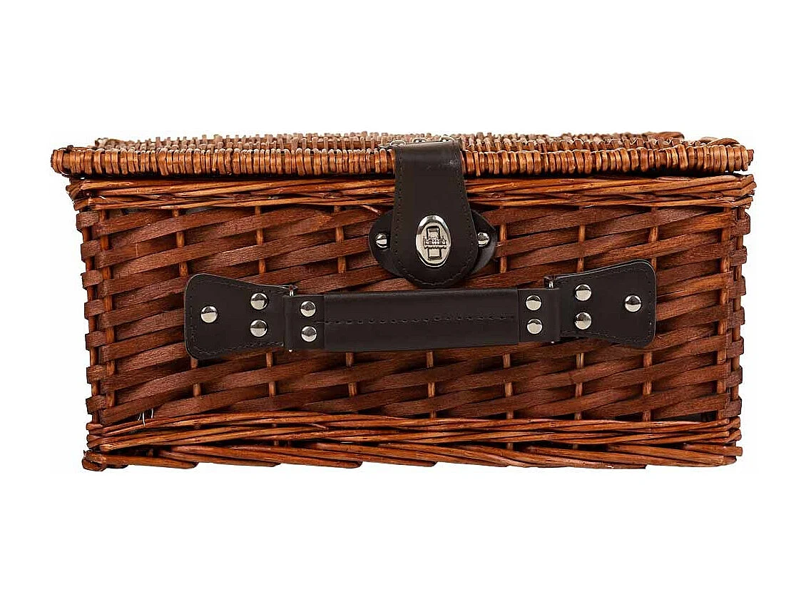 Cesta de picnic marrón 40x28x19