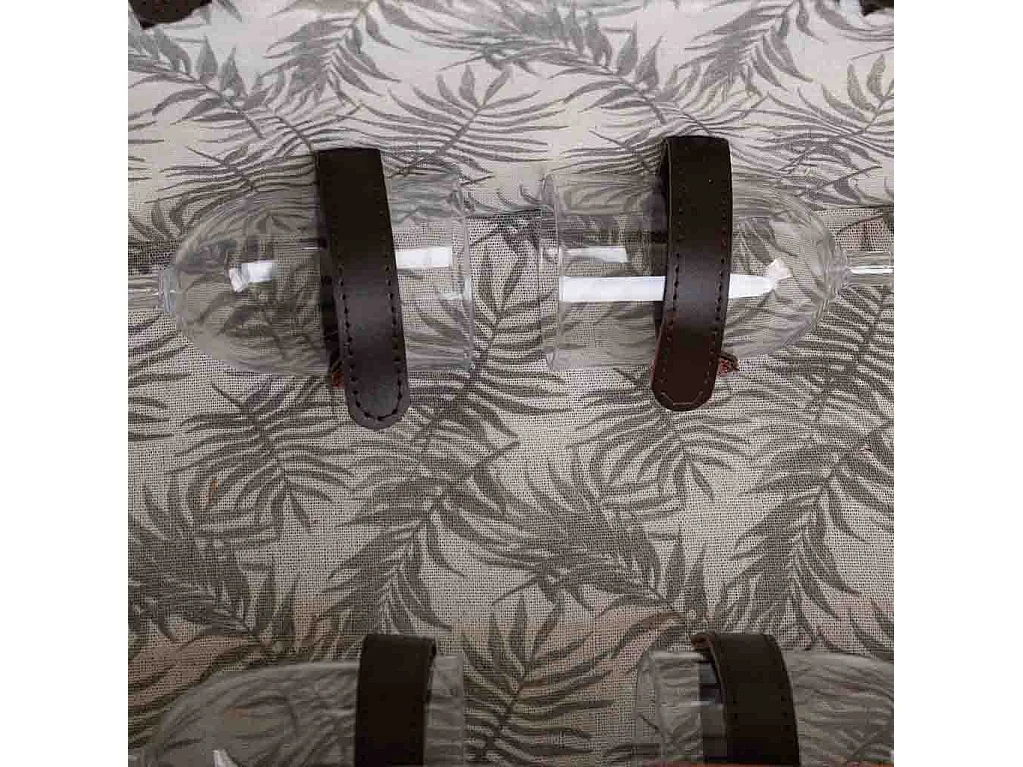 Cestino da picnic marrone e nero 40x28x19 cm