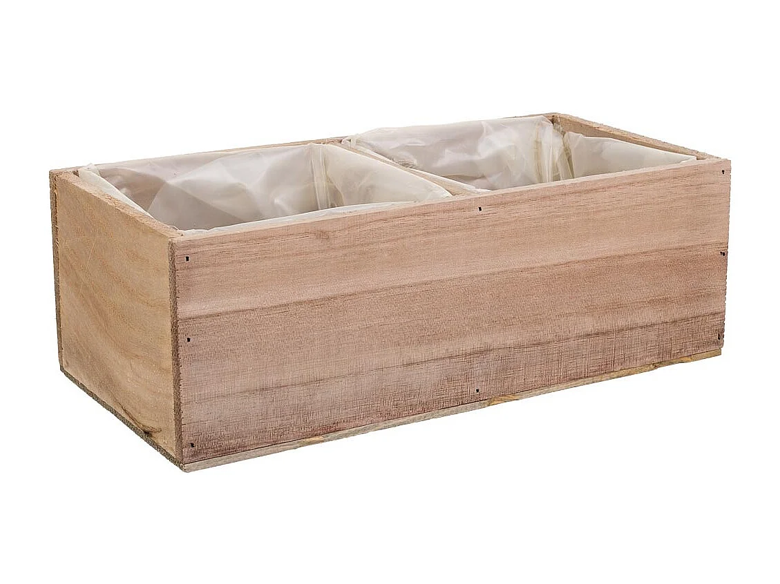 Braune Holzschublade 30x15x10,5h cm